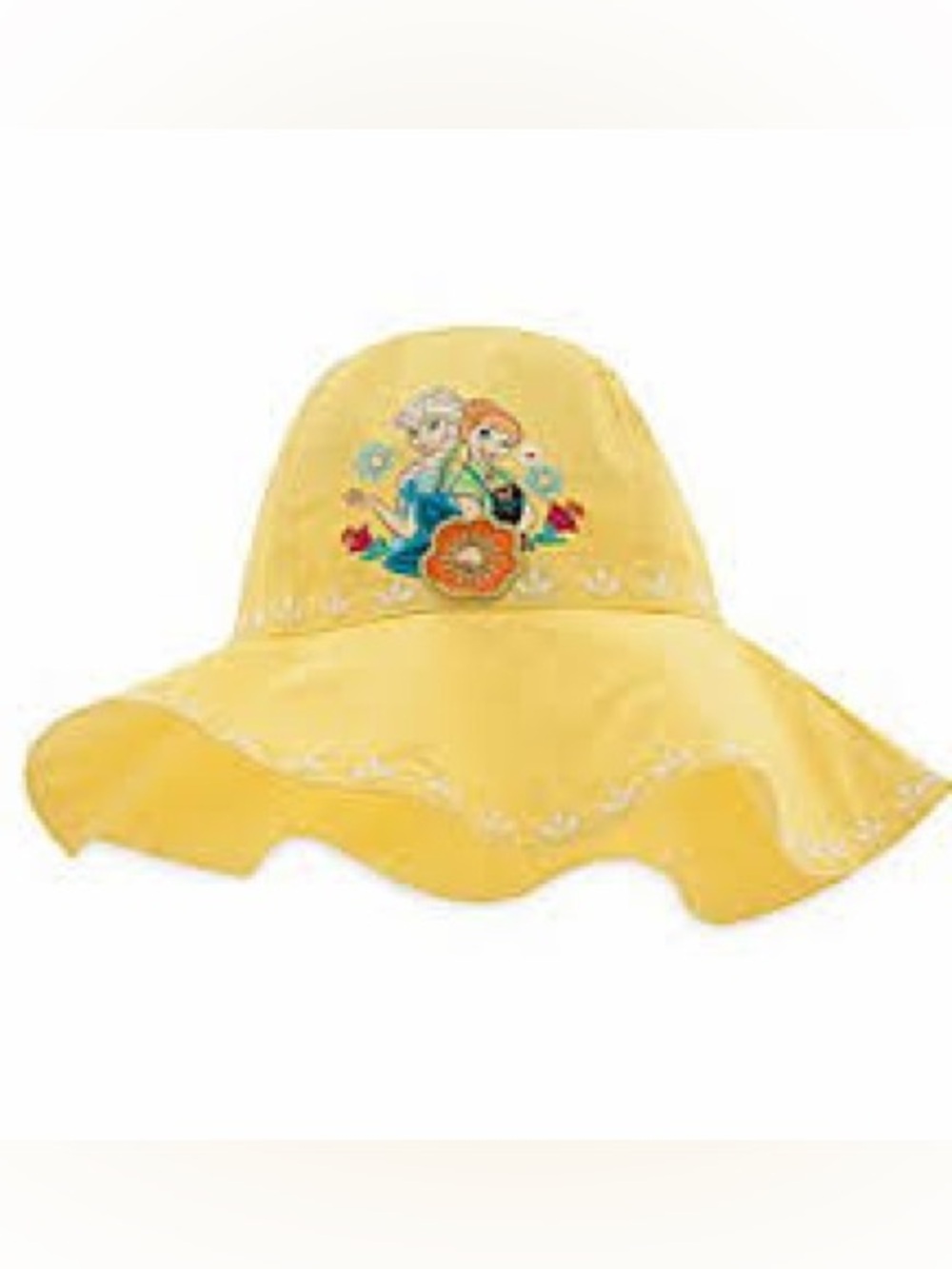 GUC Disney Anna and Elsa Yellow Swim Hat girls size XXS (2-3 years)